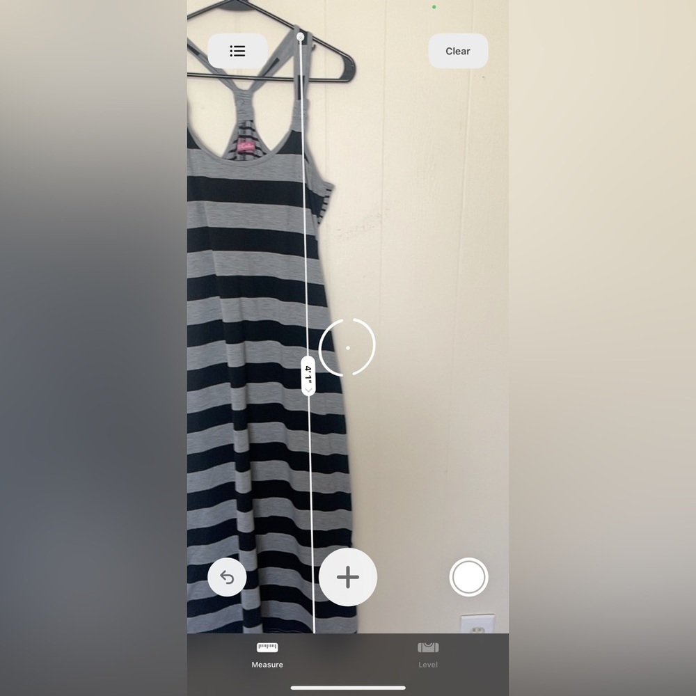 Esti Couture Maxi Dress - Black and Gray Striped - Racerback - Size M - Picture 6 of 6